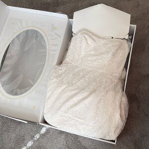 Mikaella Bridal Wedding Dress perfect elegant strapless lace preppy classy cute